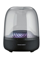 Harman Kardon Aura Studio 4 Music Glass 360° Surround Sound Diamond-Shaped Atmosphere Lighting Effect Desktop Bluetooth Speaker, Black