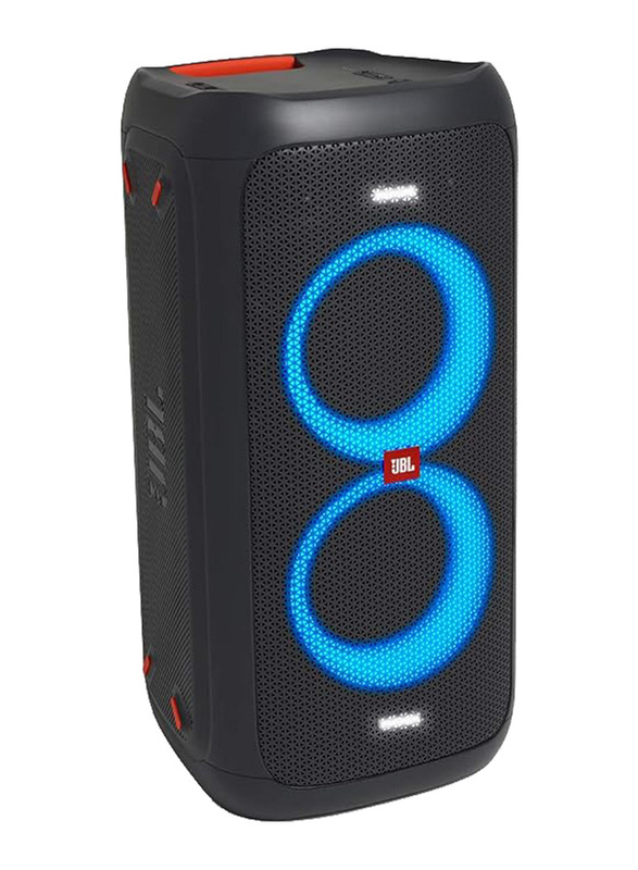 JBL Party Box 100 Splashproof Portable Bluetooth Speaker, Black