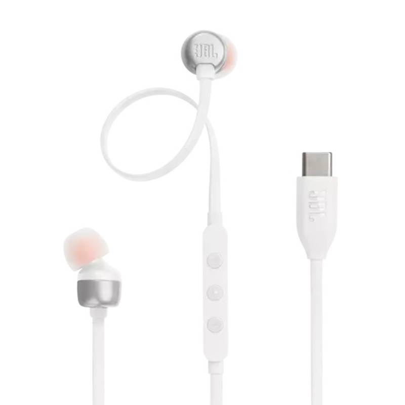 JBL TUNE310C USB Type-C Connected Earphone DAC Built-In, White