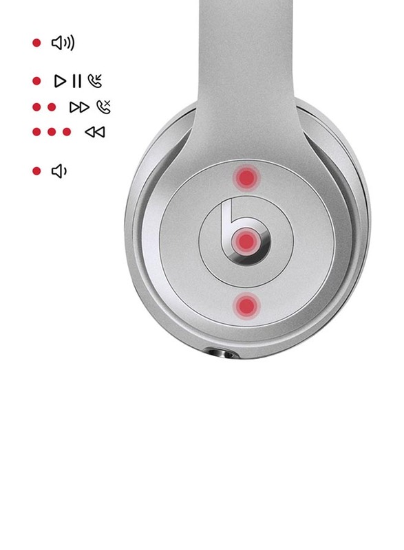 Beats Solo3 Wireless On-Ear Headphones with Mic, Silver