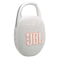JBL Clip 5 Portable  Speaker Bluetooth 5.3 IP67 rating 12 hours of playtime and multi-speaker connection, White