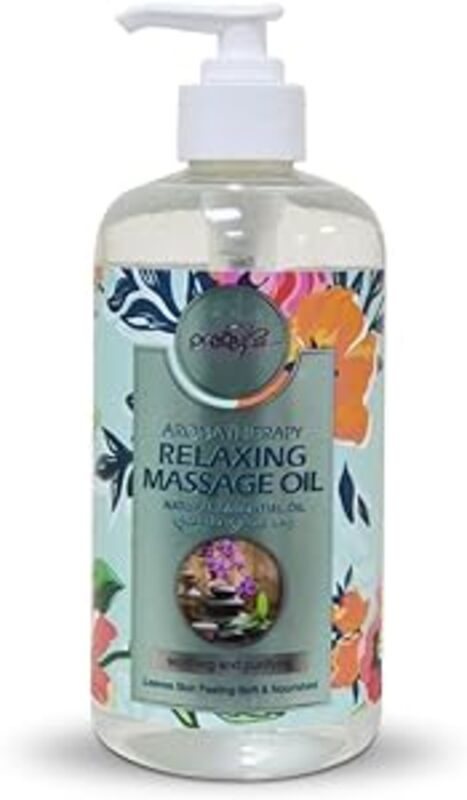pretty Be Aromatherapy Relaxing Massage Oil Natural Essential Oil, Soothing and Purifying, Leaves Skin Feeling Soft & Nourished - 500ml