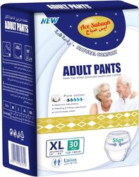 Ace Sabaah Adult Diaper Pants, Size XL , Waist 120-140cm, Pack of 30pcs