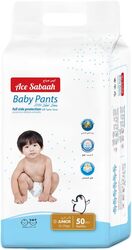 Ace Sabaah Baby Diaper Pants, Size 5, Junior 12-17kg, 50pcs