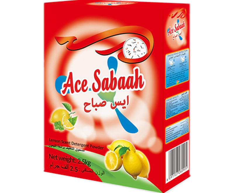 

Ace Sabaah Lemon Scent Detergent Powder 2.5kg