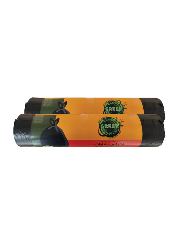 

Earth Green Choice Oxo-Biodegradable Black Garbage Bags, 120x140cm, 79 Gallons, 2 x 10 Bags, EGC2368, Black