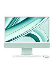 Apple iMac AIO Desktop Computer, 24" 4.5K Retina Display, Apple M3 Chip, 8-Core CPU Processor, 2TB SSD, 24GB RAM, Apple 10-Core GPU Graphic Card, EN Keyboard, macOS, Z19H0015H, Green
