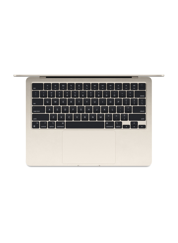 Apple MacBook Air (2023) Notebook, 15" Liquid Retina Display, Apple M2 Chip with 8-Core CPU, 512GB SSD, 8GB RAM, Apple 10-Core GPU, 16-Core Neural ENine, MacOS Ventura, EN KB, MQKV3, Starlight