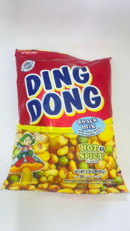 Ding Dong Mixed Nuts Hot & Spicy Red 95 gr x 60