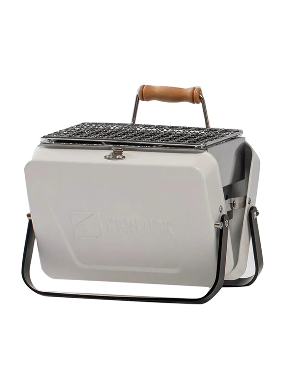 Kenluck Mini Portable Barbeque Grill, Athena Matte White