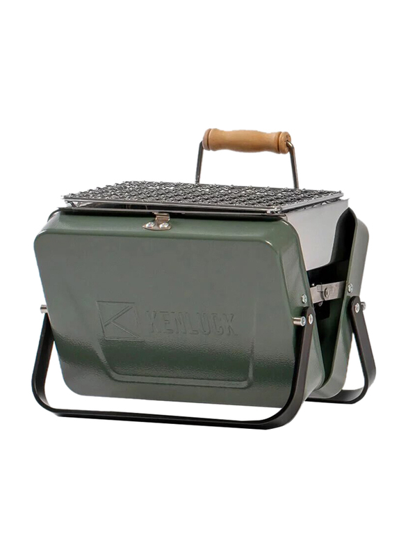 Kenluck Mini Portable Barbeque Grill, Oliver Matte Green