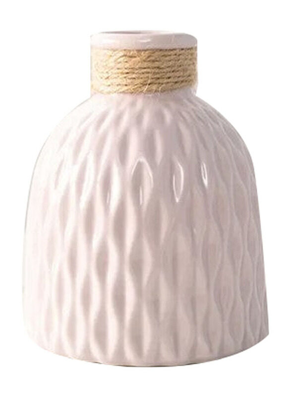 

E.V.A. Home Decor Filigree Minimalist Porcelain Vase, Pink