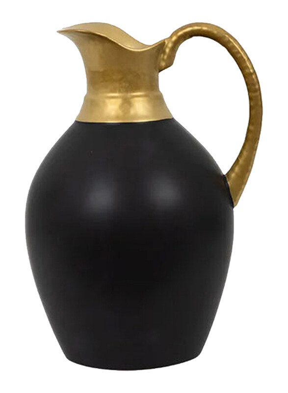 

E.V.A. Home Decor Fallow Ceramic Jug, Black