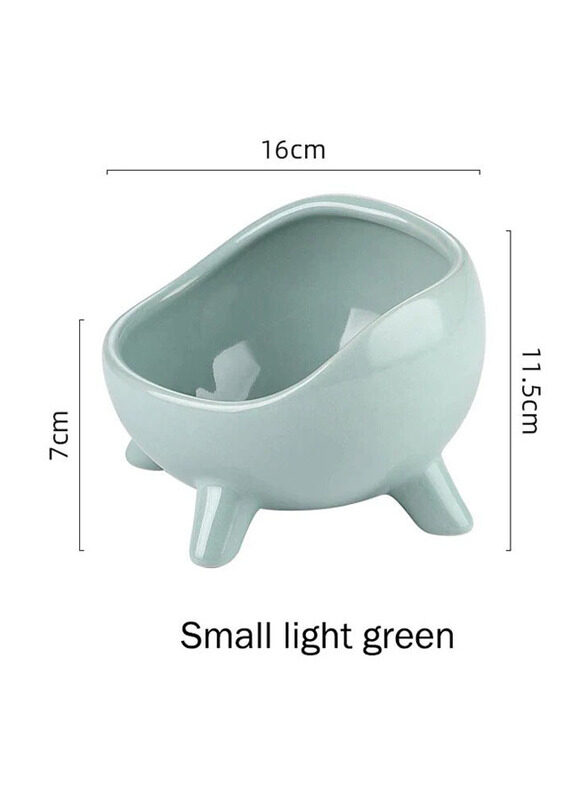

E.V.A. Home Decor Macquarie Cat Feeding Bowl, Big, Light Green