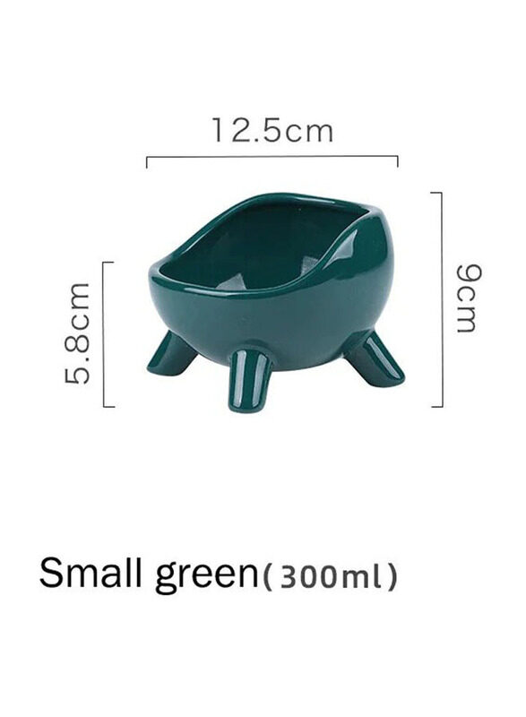 

E.V.A. Home Decor Macquarie Cat Feeding Bowl, Small, Green