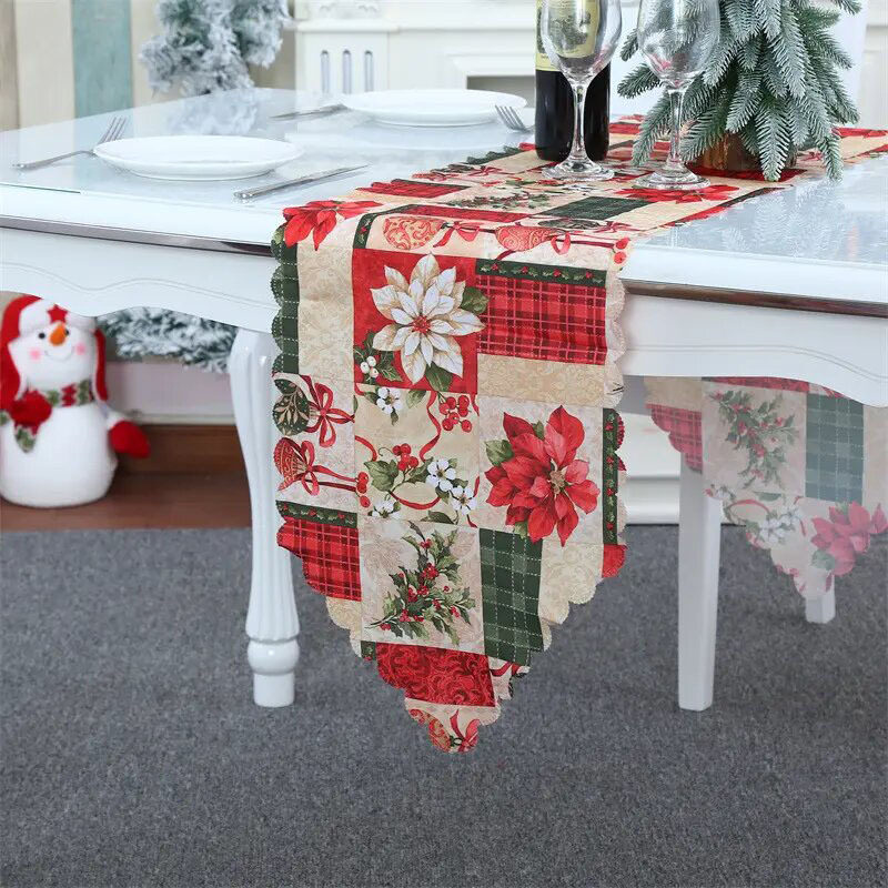 

E.V.A. Home Decor Floral Christmas Table Runners, Multicolour