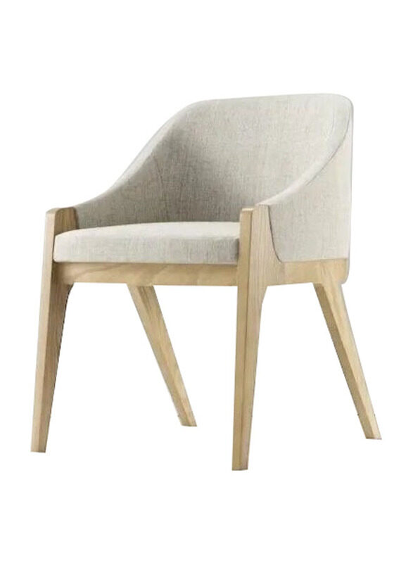 

E.V.A. Home Decor Pargament Dining Chair, White/Brown