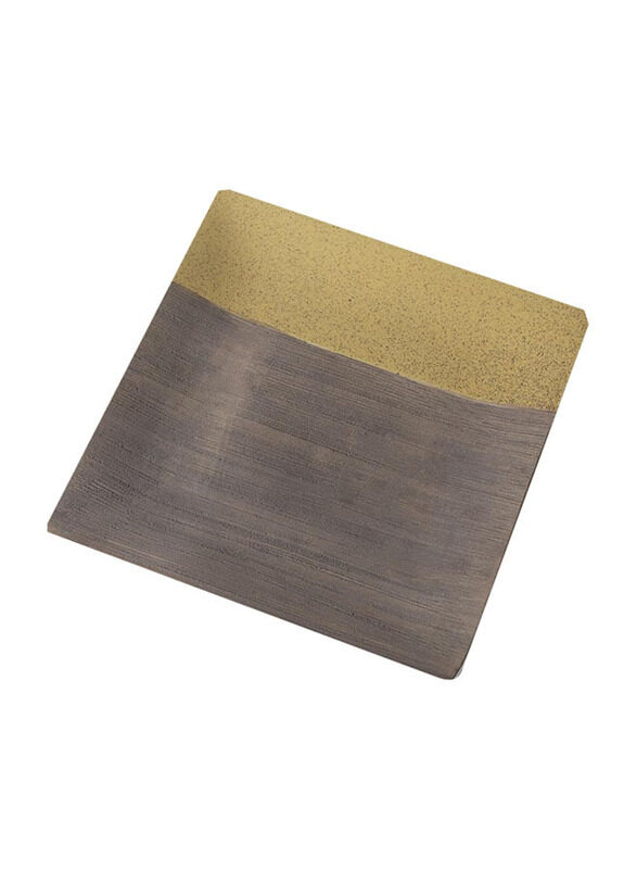 

E.V.A. Home Decor Pyrite Ceramic Plate, Gold