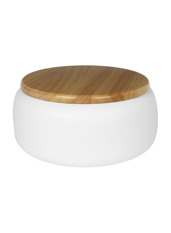 

E.V.A. Home Decor Bright Umber Jar, White