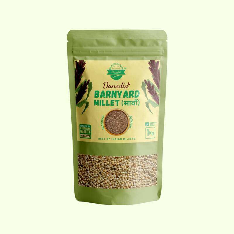 

Danodia Foods Barnyard Millet (Sava), Super grain Millet Whole 1kg