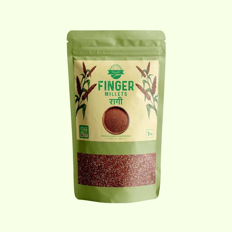 Finger Millet (Ragi), Premium Quality Whole Grain Millets 1kg