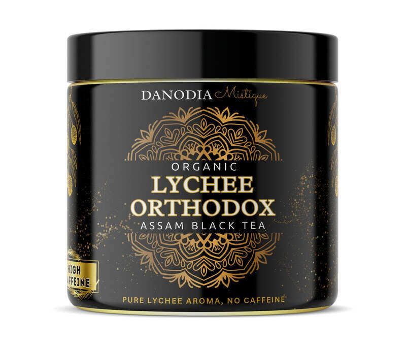 

Organic Lychee Orthodox Assam Black Tea, Lychee Flavoured 100g