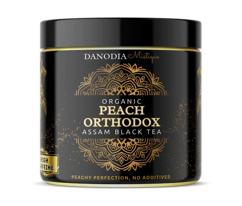 

Organic Peach Orthodox Assam Black Tea, Peach Flavoured 100g