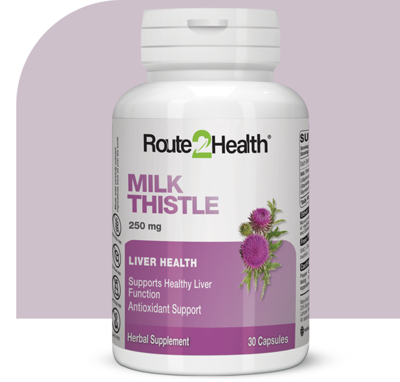 

Route2Health's Milk Thistle Extract 250mg Capsules