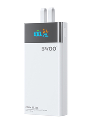 Bwoo 20000mAh Super Ultra Fast Power Bank, White