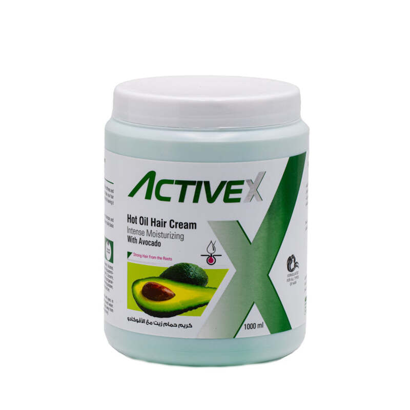 ActiveX Hot Oil Hair Cream for Women Instense Moisturizing with Avocado, for all types of hair 1000ml