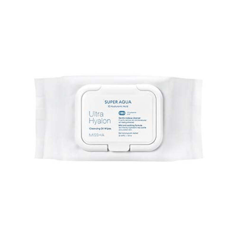 Missha Super Aqua Ultra Hyalron Cleansing Oil Wipes, 154ml