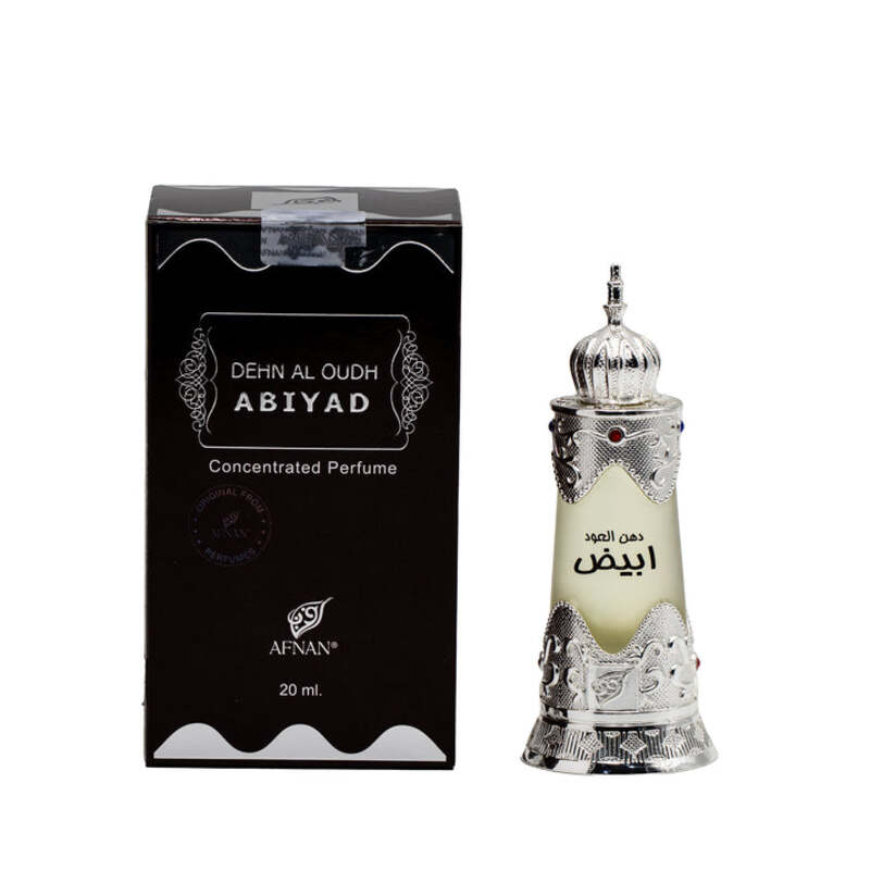 Afnan Dehn Al Oudh Abiyad 20ml Concentrated Perfume Oil for Men and Women