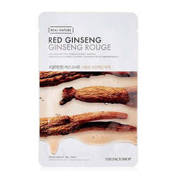 The Face Shop Real Nature Red Ginseng Face Mask, 20g