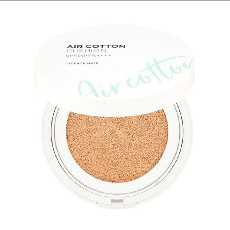 The Face Shop Air Cotton Cushion Cream, 12g, 201 Light Beige