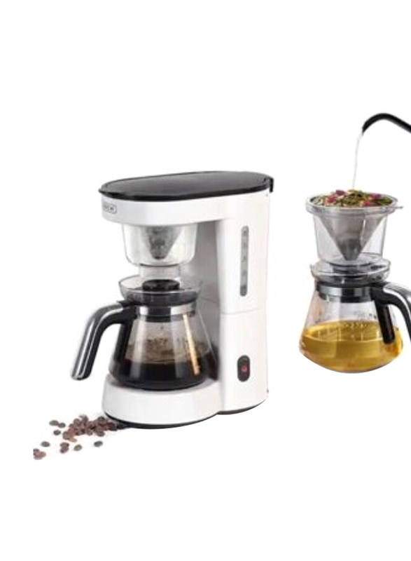 Hibrew 750ml H12 3-in-1 American Drip Coffee Machine, Pour Over & Tea Maker, White