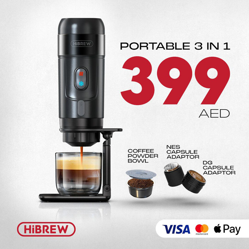 

Hibrew H4A Portable Coffee Machine for Car & Home, DC 12V, Black