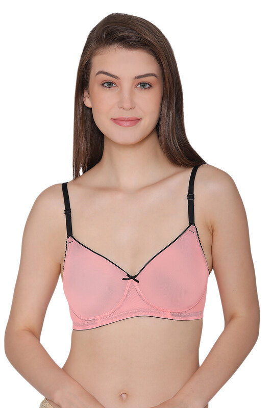 

Clovia Peach Padded Non-Wired T-Shirt Bra