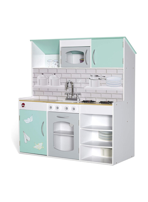 

Plum Peppermint Townhouse 2-In-1 Wdn Kitchen, Ages 3+, Multicolour