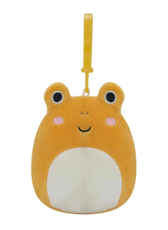 

Squishmallows 3.5-inch Leigh The Toad Clip-On Toy, Orange