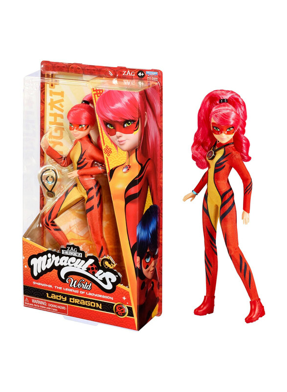 

Miraculous Lady Dragon Shanghai Heroez Fashion Doll, Ages 4+