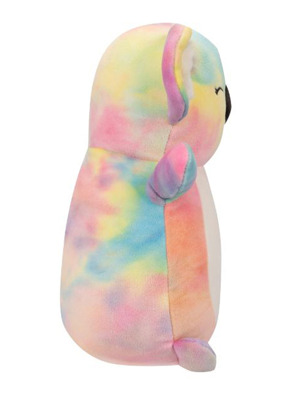 Squishmallows 10-inch Katya Rainbow Tie-Dye Koala Hugmee Toy, Multicolour