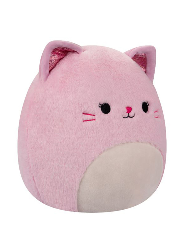 

Squishmallows 12-inch Celenia Cat Fuzzamallow Toy, Pink