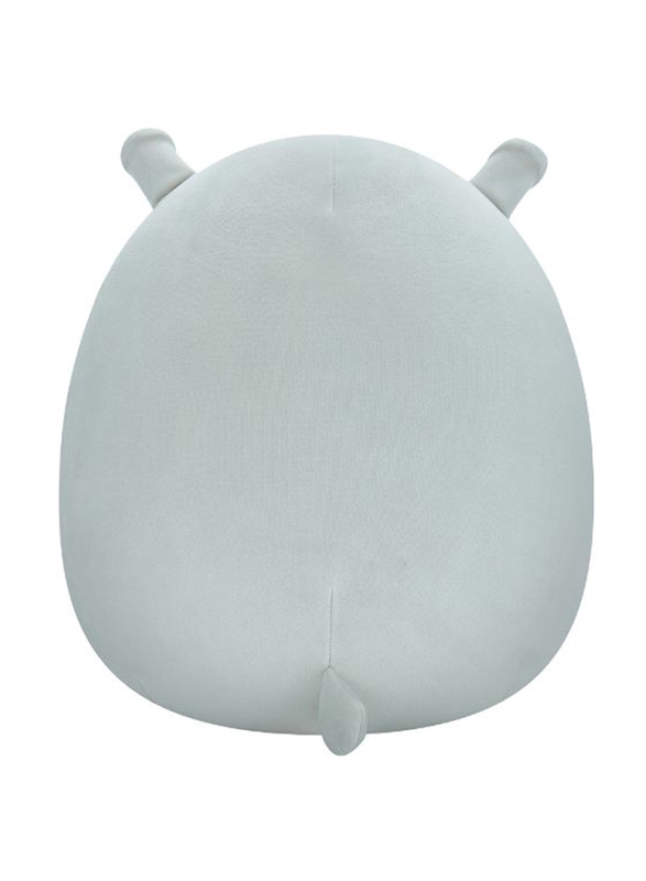 Squishmallows 12-inch Harrison Hippo with Fuzzy Belly, Grey/Pink