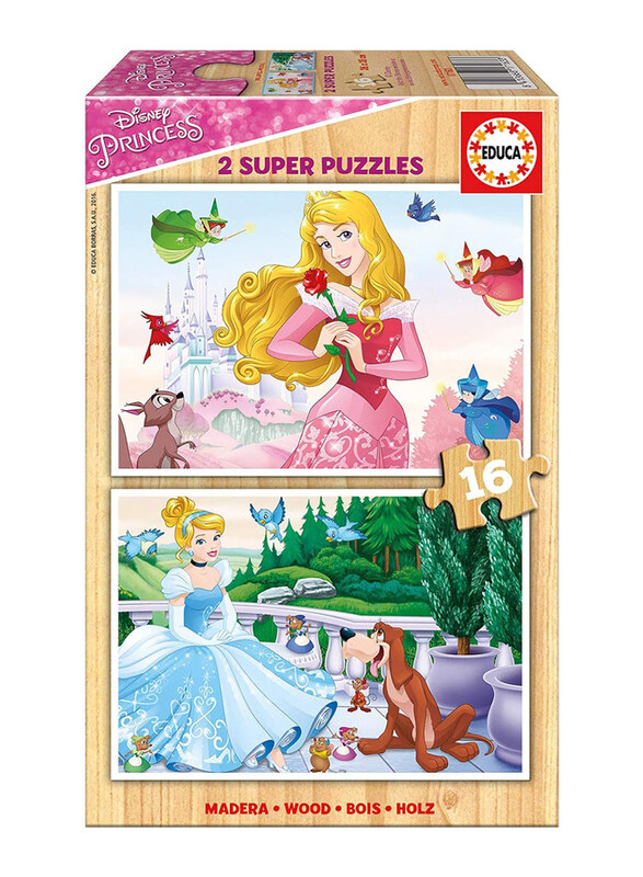 

Educa Disney Princess 2 Super Puzzles, 2 x 16 Pieces, Multicolour