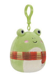 Squishmallows 3.5-inch Wendy Frog with Plaid Scarf, Green