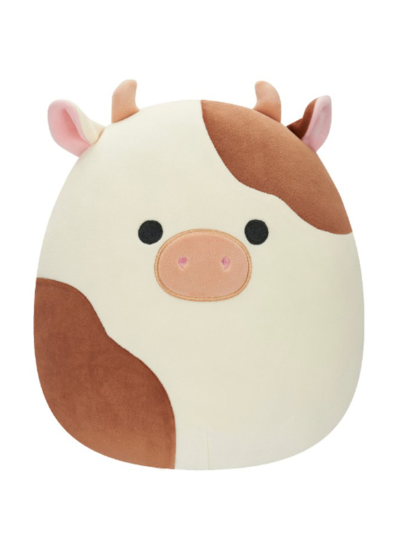 Squishmallows 12-inch Medium Plush Ronnie Cow, Brown/White