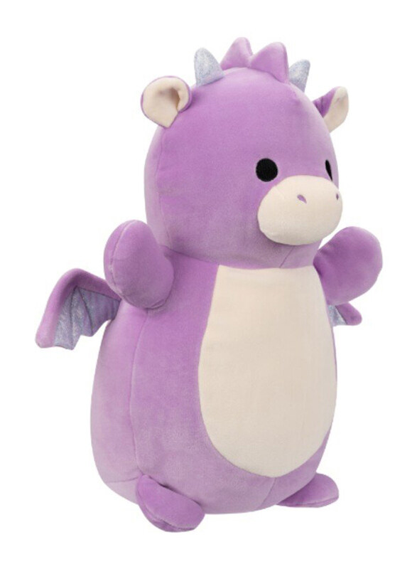 Squishmallows 14-inch Dina Dragon Hugmee Large Plush Toy, Purple