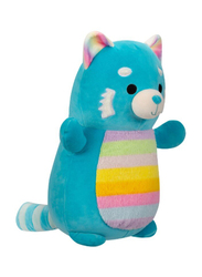 Squishmallows 14-inch Vanessa Panda with Rainbow Belly Hugmee Large Plush Toy, Teal