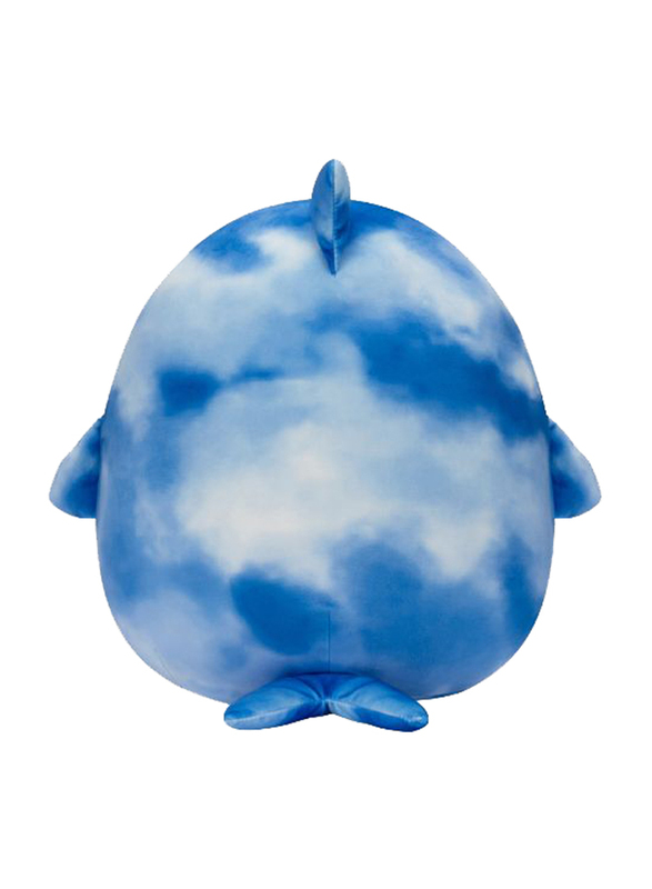 Squishmallows 14-inch Samir Tie-Dye Whale Toy, Blue