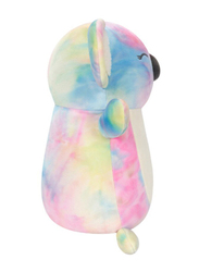 Squishmallows 14-inch Katya Rainbow Tie-Dye Koala Hugmee Large Plush Toy, Multicolour